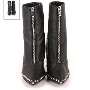 Women's studded pointed toe stiletto Boots